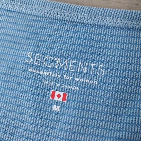 Segments textured modal tencel blend 3/4 sleeve top - Picture 7 of 12